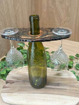 Fles / glazenhouder Moonwalk glitter 