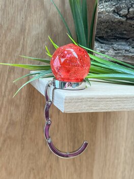 Handtassenhouder Raspberry glitter