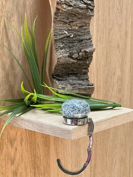 Handtassenhouder Shiny Silver