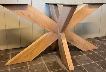 Eiken-Eettafelpoot Matrix