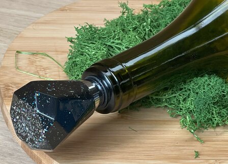 Epoxy fleskurk Diamond black &#039;n glitter