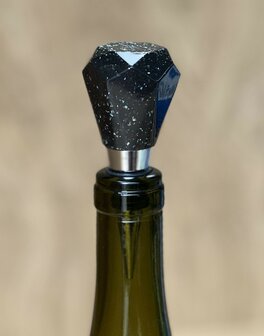 Epoxy fleskurk Diamond black &#039;n glitter
