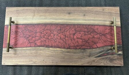 Dienbord Black Walnut Bordeau Crackle