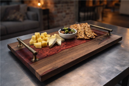 Dienbord Black Walnut Bordeau Crackle