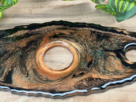 Fles / glazenhouder Moonwalk glitter 