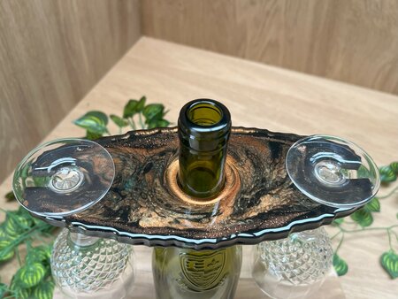 Fles / glazenhouder Moonwalk glitter 