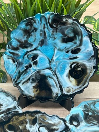 Set Agaat coasters 4 st. Abstract