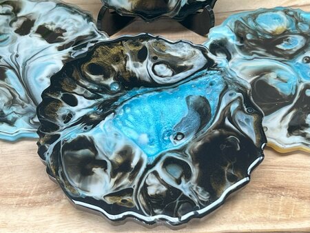 Set Agaat coasters 4 st. Abstract