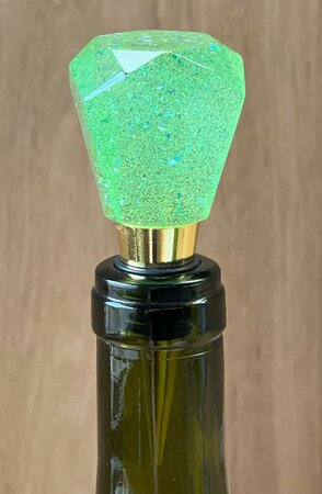 Epoxy fleskurk Spring green glitter