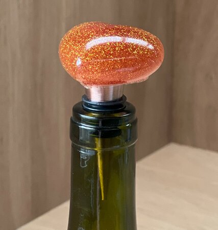 Epoxy fleskurk Heart of glitter