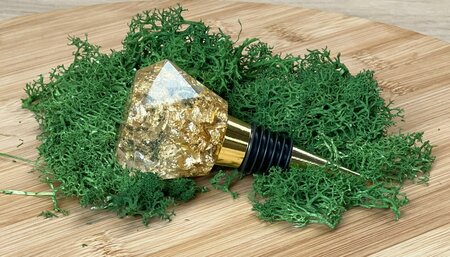 Epoxy fleskurk Golden Flakes II