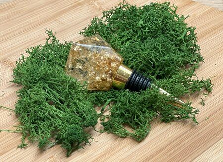 Epoxy fleskurk Golden Flakes II