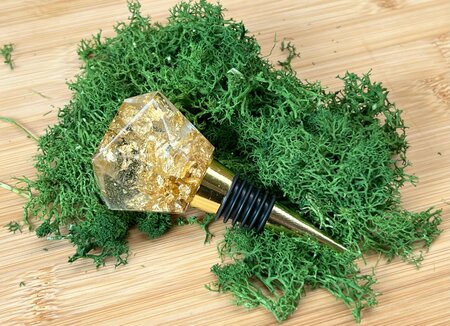 Epoxy fleskurk Golden Flakes II