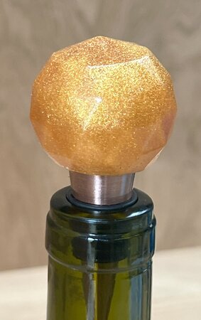 Epoxy fleskurk metallic golden orange