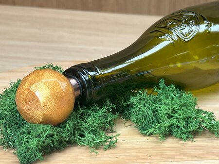 Epoxy fleskurk metallic golden orange