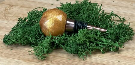 Epoxy fleskurk metallic golden orange