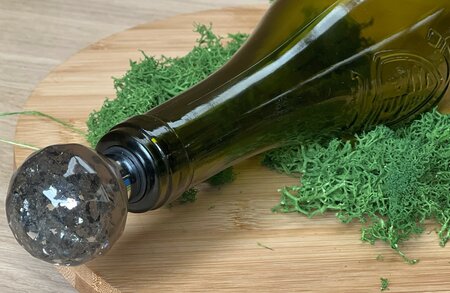 Epoxy fleskurk Round Grey mirror