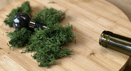 Epoxy fleskurk Round Grey mirror