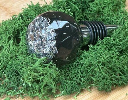 Epoxy fleskurk Grey Disco 'n sparkle