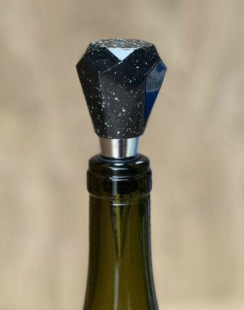 Epoxy fleskurk Diamond black 'n glitter