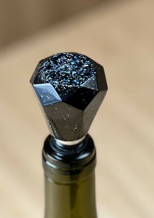 Epoxy fleskurk Diamond black 'n glitter