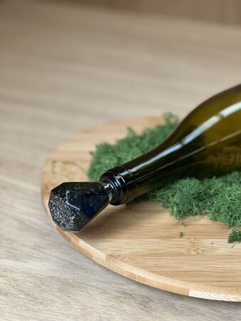 Epoxy fleskurk Diamond black 'n glitter