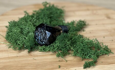 Epoxy fleskurk Diamond black 'n glitter