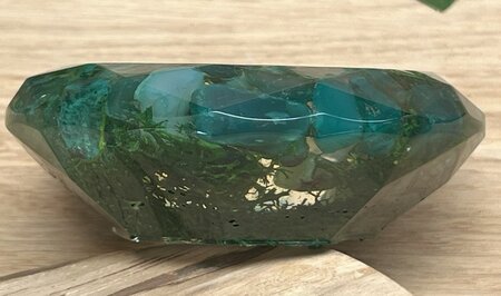 Theelichthouder Green Stone - Reindeer moss