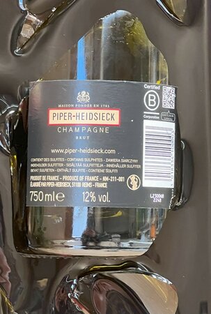Broken Bottle art - Piper Heidsieck Champagne