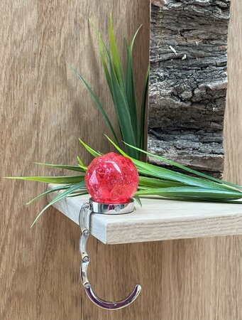 Handtassenhouder Raspberry glitter