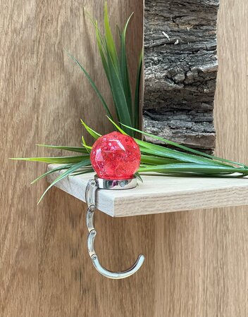 Handtassenhouder Raspberry glitter