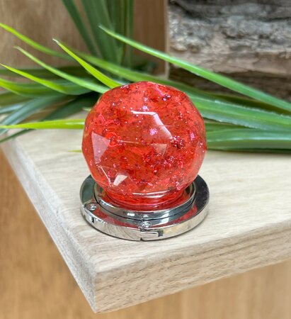 Handtassenhouder Raspberry glitter