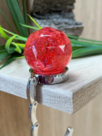 Handtassenhouder Raspberry glitter