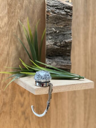 Handtassenhouder Shiny Silver