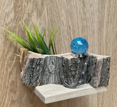 Handtassenhouder Blue glitter