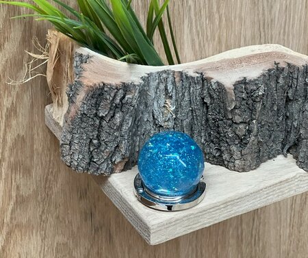 Handtassenhouder Blue glitter