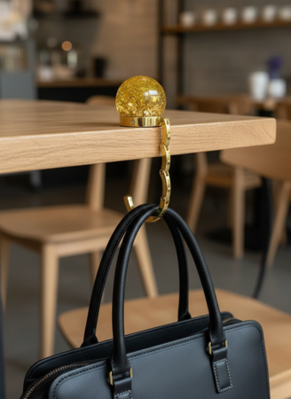 Handtassenhouder Golden Sparkle