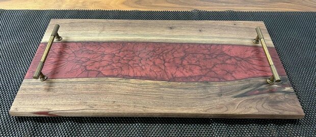 Dienbord Black Walnut Bordeau Crackle