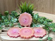 Set Fantasy coasters 4 st. Dragonscale orange