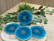 Set Agaat coasters 4 st. Stars in the sky